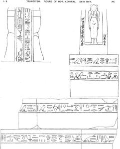 The inscribed statue of the admiral Hor (Acc. no 3570) Petrie_hyksos_plxx