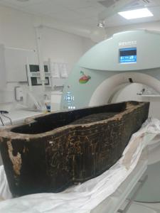 Perenbast about to be CT-scanned at the Manchester Children's Hospital