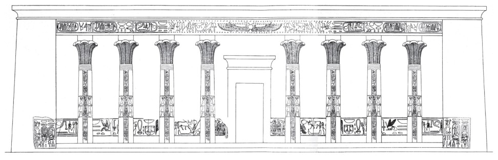 A pyramid temple column reused by Ramesses II (Acc. no. 1780 Herakl_reconstruction