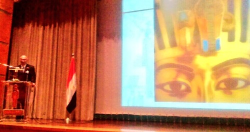 Dr Tarek Tawfik, Director of the Grand Egyptian Museum Project, opens the conference